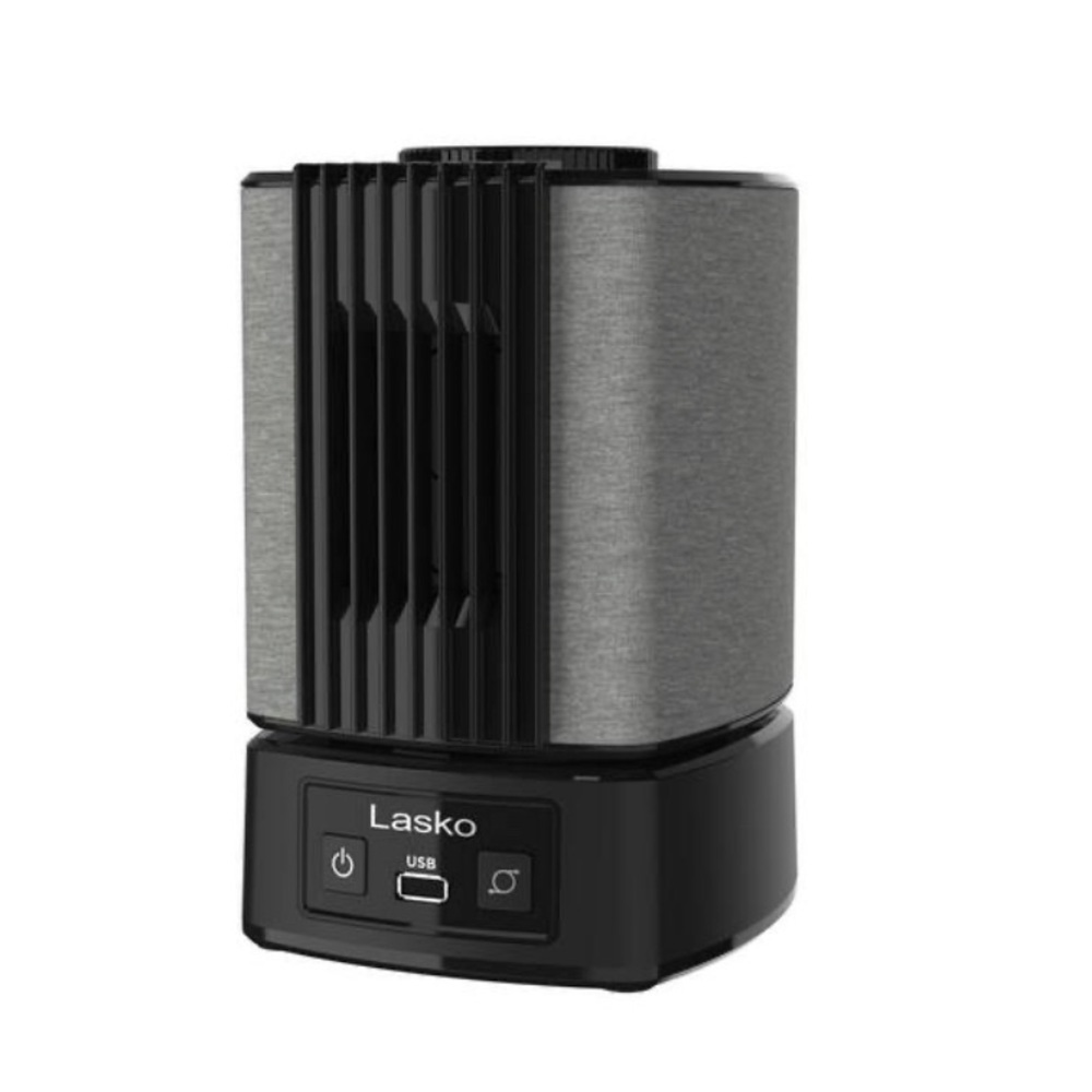 NWT Slumber Breeze 8.3 in. 2-in-1 Oscillating Black Personal Fan